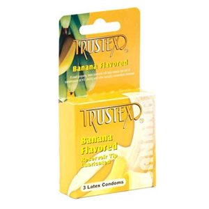 TRUSTEX BANANA FLAVOURED CONDOMS 3 PACK - BANANA - 3