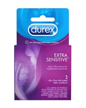 DUREX EXTRA SENSITIVE CONDOMS 3 PACK
