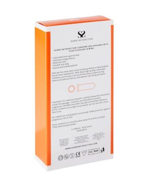 SHARE SATISFACTION ORANGE FLAVOURED CONDOM - 12 PACK - Image 2