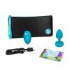 B-VIBE VIBRATING JEWEL PLUG - 3.8 INCH - TEAL - S/M - Image 4