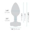 B-VIBE VIBRATING JEWEL PLUG - 3.8 INCH - TEAL - S/M - Image 7