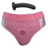 BOUND LUXURY PEGGING PANTY WITH DILDO - PINK - L/XL - Image 2