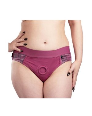 BOUND LUXURY PEGGING PANTY WITH DILDO - PINK - L/XL - Image 4
