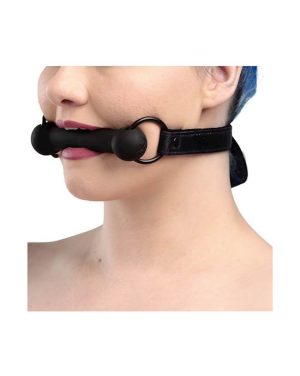 BOUND LUXURY COLLAR AND LEASH BONDAGE SET - BLUE - Image 6