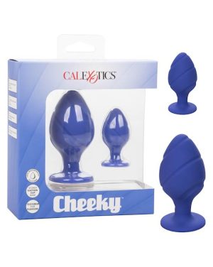 CHEEKY BUTT PLUG SET - BLUE - Image 5