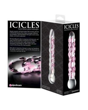 ICICLES HAND BLOWN GLASS MASSAGER NO 7 - 6.8 INCH - Image 2