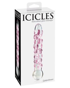 ICICLES HAND BLOWN GLASS MASSAGER NO 7 - 6.8 INCH - Image 4