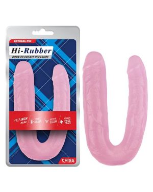 KENNY DOUBLE PENETRATION DILDO - PINK - 17.7 INCH - Image 2