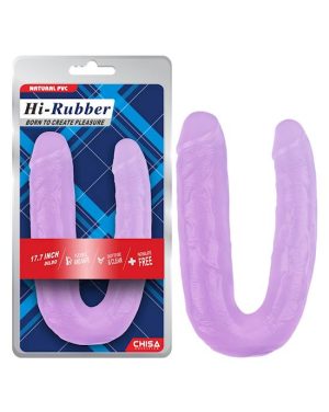 KENNY DOUBLE PENETRATION DILDO - PURPLE - 17.7 INCH - Image 2