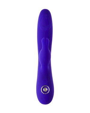 SHARE SATISFACTION AZURE RABBIT VIBRATOR - 8.6 INCH - Image 5