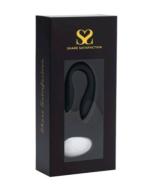 SHARE SATISFACTION GAIA REMOTE CONTROLLED COUPLES VIBRATOR - BLACK - Image 5