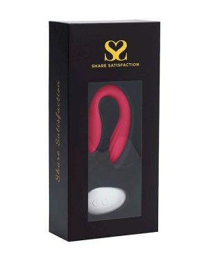 SHARE SATISFACTION GAIA REMOTE CONTROLLED COUPLES VIBRATOR - PINK - Image 5
