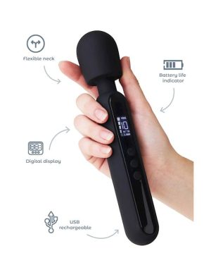SHARE SATISFACTION ISLA DIGITAL WAND - BLACK - 9.4 INCH - Image 2