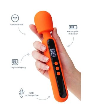 SHARE SATISFACTION ISLA DIGITAL WAND - ORANGE - 9.4 INCH - Image 5