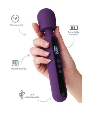 SHARE SATISFACTION ISLA DIGITAL WAND - PURPLE - 9.4 INCH - Image 5
