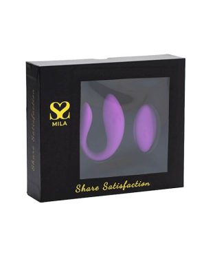 SHARE SATISFACTION MILA REMOTE CONTROLLED COUPLES VIBRATOR - 7.4 INCH - Image 2