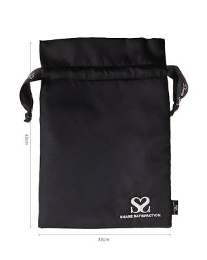 SHARE SATISFACTION SATIN TOY STORAGE BAG MEDIUM - Image 2
