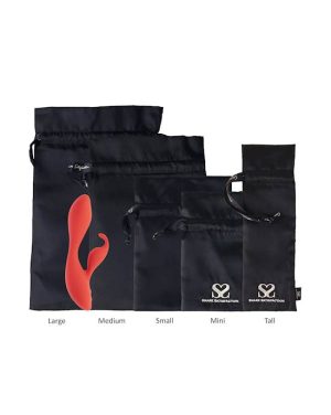 SHARE SATISFACTION SATIN TOY STORAGE BAG MEDIUM - Image 3