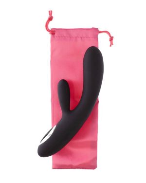 SHARE SATISFACTION TISA HEATING RABBIT VIBRATOR - BLACK - 7.9 INCH - Image 4