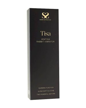 SHARE SATISFACTION TISA HEATING RABBIT VIBRATOR - BLACK - 7.9 INCH - Image 5