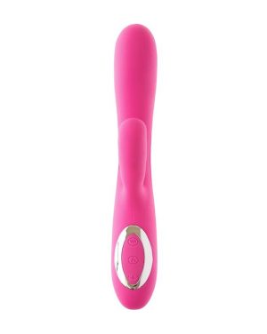 SHARE SATISFACTION TISA HEATING RABBIT VIBRATOR - PINK - 7.9 INCH - Image 3