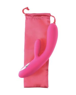 SHARE SATISFACTION TISA HEATING RABBIT VIBRATOR - PINK - 7.9 INCH - Image 4