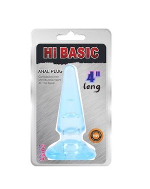 SASSY ANAL PLUG - BLUE - 4 INCH - Image 2