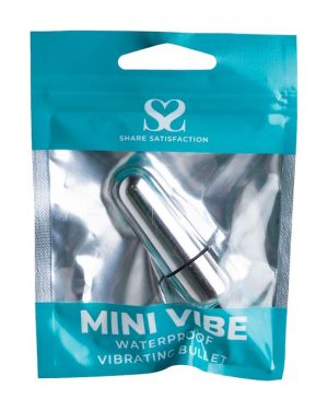 SHARE SATISFACTION WATERPROOF VIBRATING BULLET SILVER - 2.1 INCH - Image 2