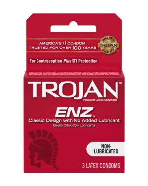 TROJAN ENZ NON-LUBRICATED 3PK