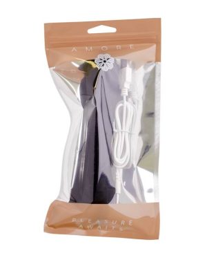 AMORE AZALEA CLASSIC VIBRATOR - BLACK - 7.5 INCH - Image 2