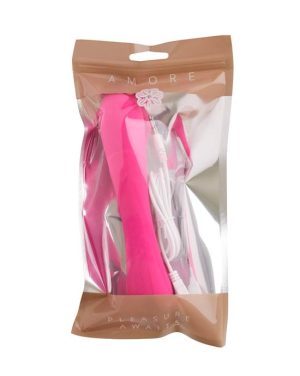 AMORE AZALEA CLASSIC VIBRATOR - PINK - 7.5 INCH - Image 2