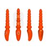 AMORE BEADED VIBRATING MASSAGE WAND - ORANGE - 9.3 INCH - Image 3