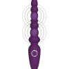 AMORE BEADED VIBRATING MASSAGE WAND - PURPLE - 9.3 INCH