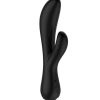 AMORE DAHLIA RABBIT VIBRATOR - BLACK - 7.8 INCH
