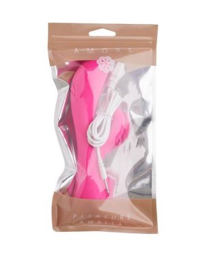 AMORE DAHLIA RABBIT VIBRATOR - PINK - 7.8 INCH - Image 2