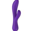 AMORE DAHLIA RABBIT VIBRATOR - PURPLE - 7.8 INCH