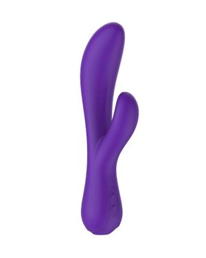 AMORE DAHLIA RABBIT VIBRATOR - PURPLE - 7.8 INCH