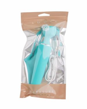 AMORE JINX WAND VIBRATOR - TEAL - 8.2 INCH - Image 2