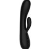 AMORE KINSEY HEATING RABBIT VIBRATOR BLACK - 7.8 INCH