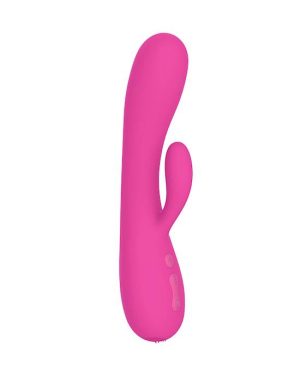 AMORE KINSEY HEATING RABBIT VIBRATOR HOT PINK - 7.8 INCH