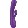 AMORE KINSEY HEATING RABBIT VIBRATOR PURPLE - 7.8 INCH