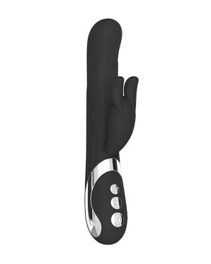 AMORE LINA ROTATING RABBIT VIBRATOR - BLACK - 8.4 INCH