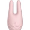AMORE OPALINE DOUBLE VIBRATOR - PINK - 4 INCH