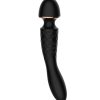 AMORE OPALINE WAND VIBRATOR - BLACK - 9.2 INCH