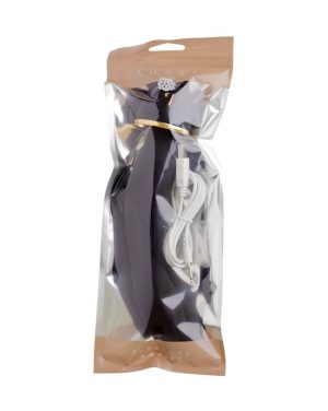 AMORE OPALINE WAND VIBRATOR - BLACK - 9.2 INCH - Image 2