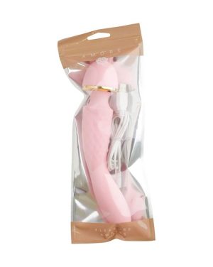 AMORE OPALINE WAND VIBRATOR - PINK - 9.2 INCH - Image 2