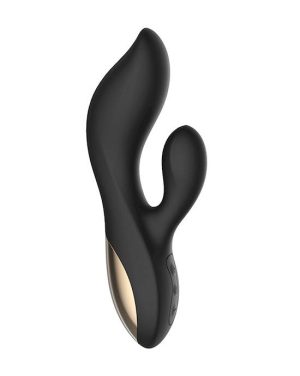 AMORE RABBIT CLITORAL VIBRATOR - BLACK - 8.1 INCH