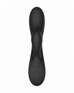 AMORE RABBIT CLITORAL VIBRATOR - BLACK - 8.1 INCH - Image 2