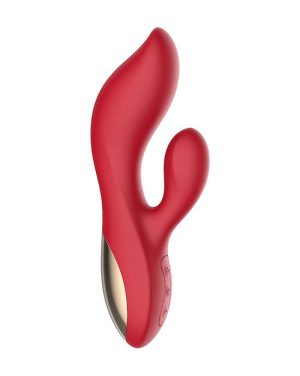 AMORE RABBIT CLITORAL VIBRATOR - RED - 8.1 INCH