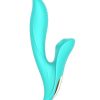 AMORE RABBIT SUCTION VIBRATOR - AQUA - 8 INCH - Image 3